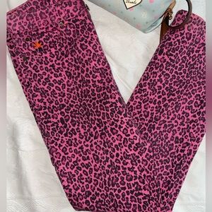 Vintage mustang sally jeans Pink Leopard Print Women's Jeans